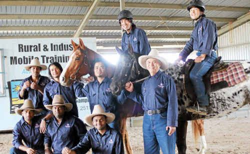 SQIT’s jackeroo school has taught Ali Khanullah (right on horse) the ways of the Australian bush. SQIT’s jackeroo school has taught Ali Khanullah (right on horse) the ways of the Australian bush.